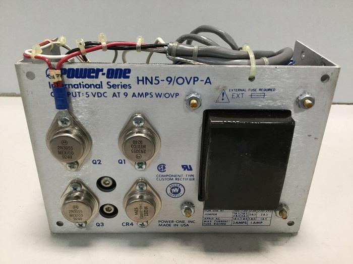 Used POWER ONE Power Supply HN5-9/OVP-A #110075