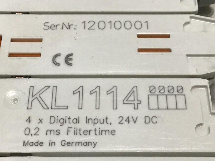 Used BECKHOFF 4-Channel Digital Input Terminal KL1114 #125252