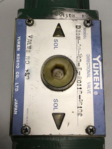 Used YUKEN Directional Valve DSGH-06-3C5-E-RQ115-35102 #102972