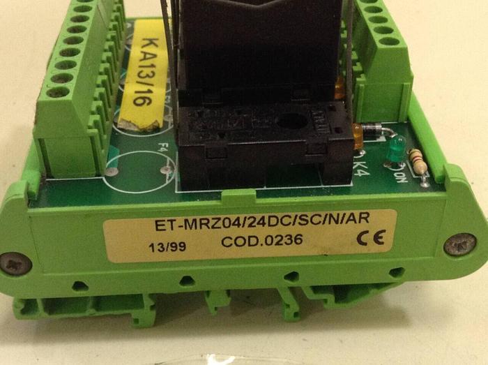 Used EUROTEK Breakout Board ET-MRZ04/24DC/SC/N/AR #76502