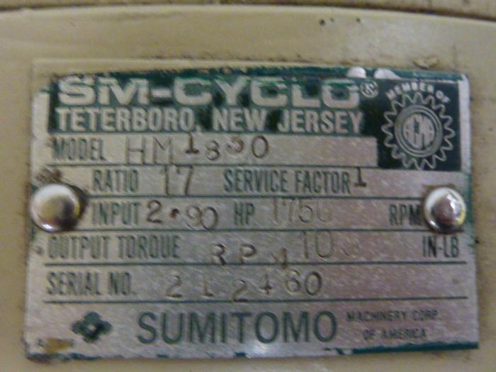 Used SUMITOMO DENKO 1.5 HP Motor HM1830 #56424