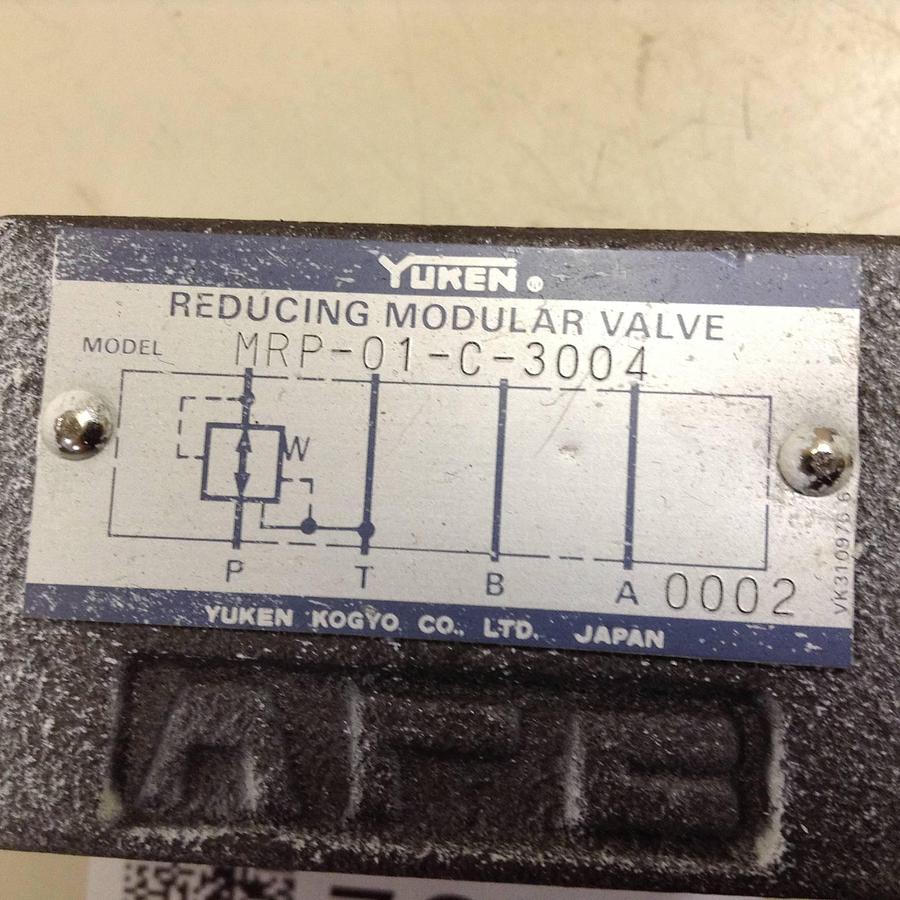 Used YUKEN Reducing Modular Valve MRP-01-C-3004 USED