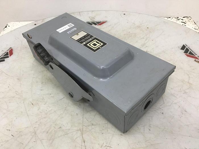 Used SQUARE D Disconnect Switch HU363 SER F1 USED
