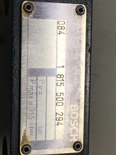 Used BOSCH Valve 1 815 500 294 #115843