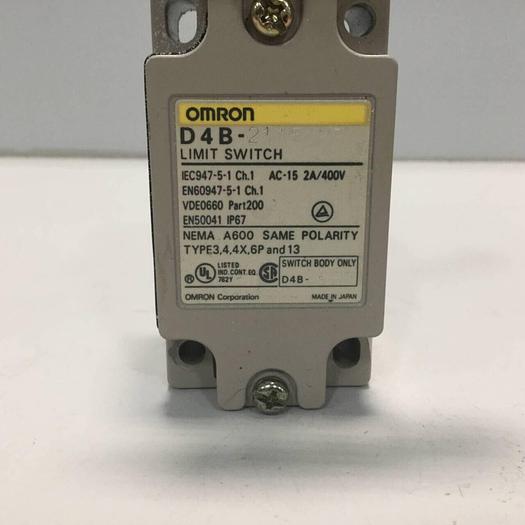 Used OMRON Limit Switch D4B-2115N-B #95066