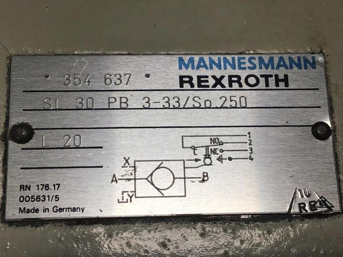 Used REXROTH Valve SL 30 PB 3-33/SO.250 #137798