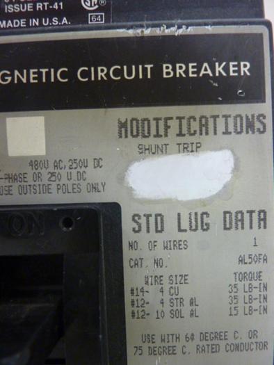 Used SQUARE D 20 Amp Circuit Breaker FAL340201021 #46769