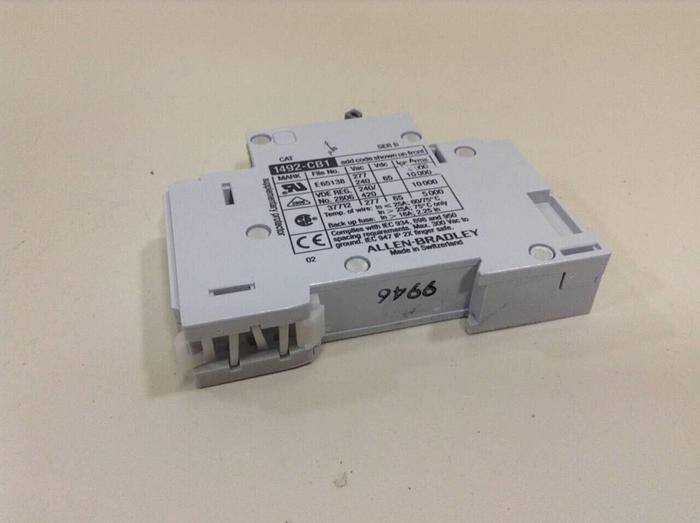 Used ALLEN BRADLEY 2 Amp Circuit Breaker 1492-CB1/G020 SER B #79613