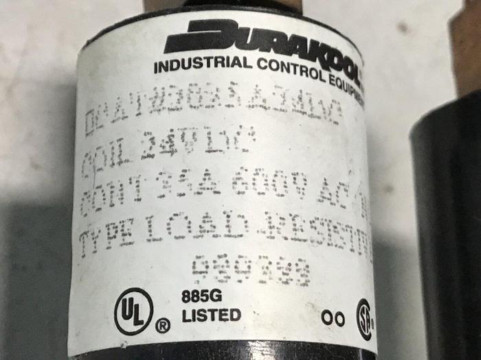 Used DURAKOOL Contactor Relay 2035A24DC #118986