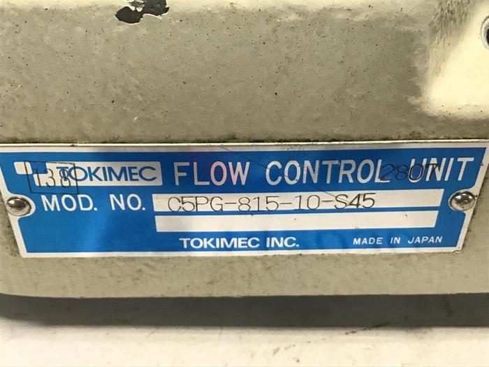 Used TOKIMEC Valve C5PG-815-10-S45 #142030