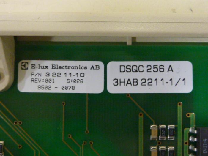Used ABB Circuit Board DSQC 256A 3HAB2211-8/1 #62795
