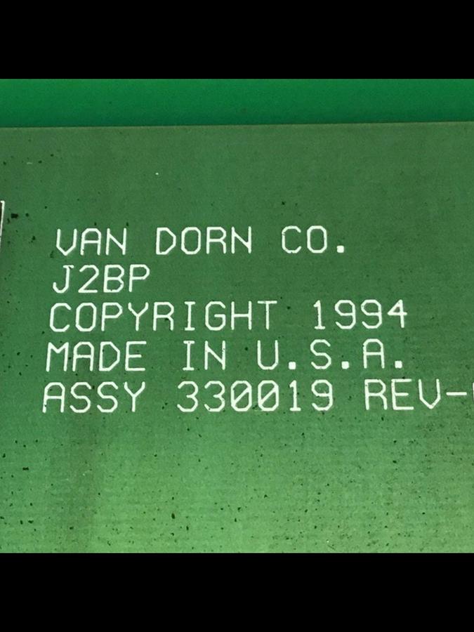 Used VAN DORN Circuit Board 330019 PC330-019 330-019 Used