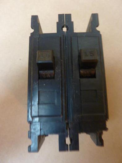 Used WESTINGHOUSE 15 Amp Circuit Breaker QUICKLAG-C #31346