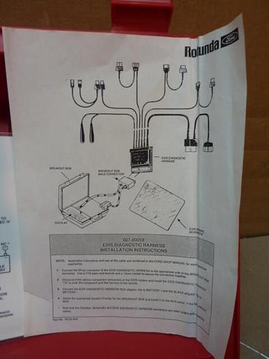 Used FORD Rotunda Tester Adapter Cables T80L-50-EFI #30229