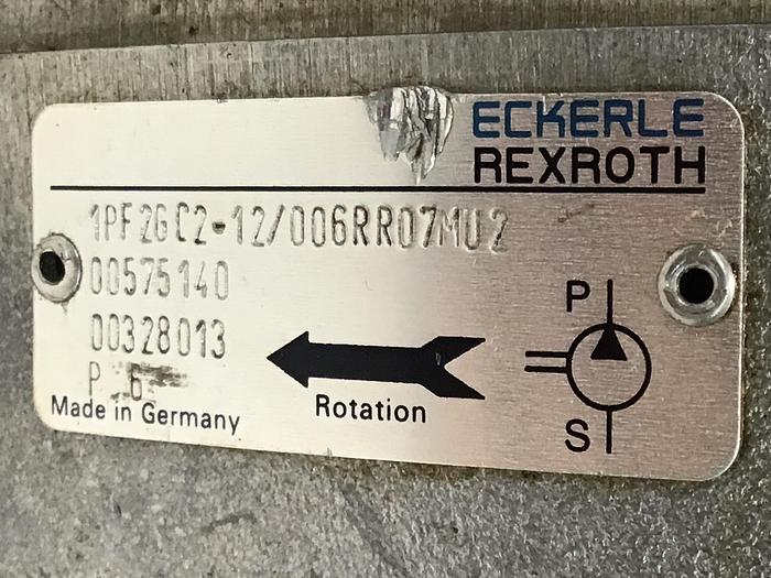Used REXROTH Hydraulic Gear Pump 1PF2GC2-12/006RR07MU2 Used #145722