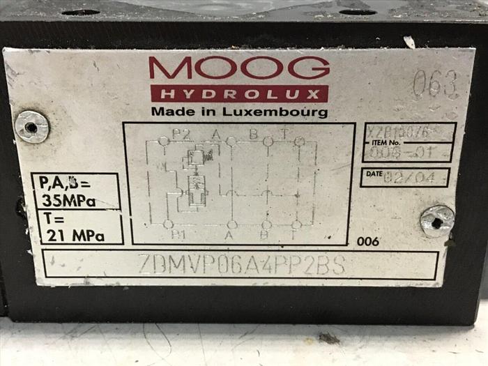 Used MOOG Valve ZDMVP06A4PP2BS #136523
