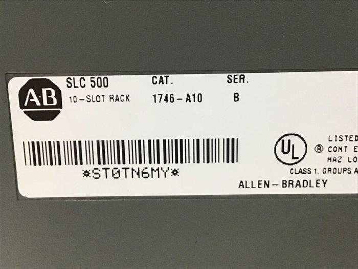Used ALLEN BRADLEY Power Supply, Slot Rack 1746-P2 SER C / 1746-A10 SER B #127224