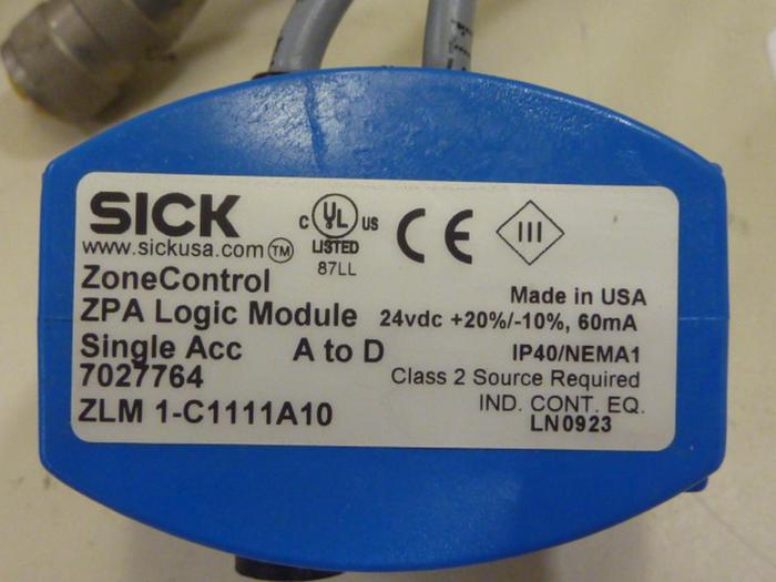 Used SICK OPTIC ELECTRONIC Sensor ZLM1-C1111A10 #54836