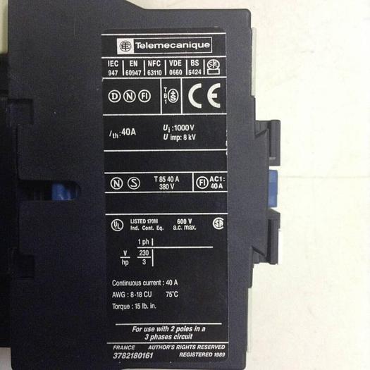Used TELEMECANIQUE Contactor LP1D25008 #85017