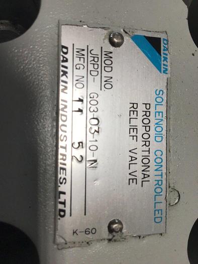 Used DAIKIN Relief Valve JRPD-G03-03-10-N USED
