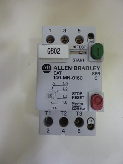 Used ALLEN BRADLEY Motor Starter 140-MN-0160 SER C #87089
