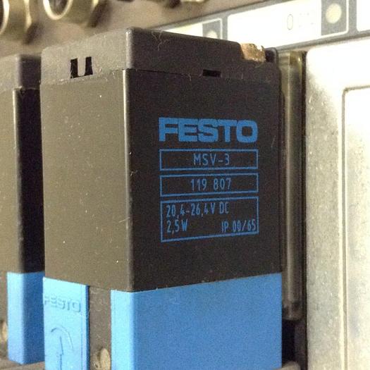Used FESTO Control Block w/ Valves IIFB-02B-1/4-8-BU Used