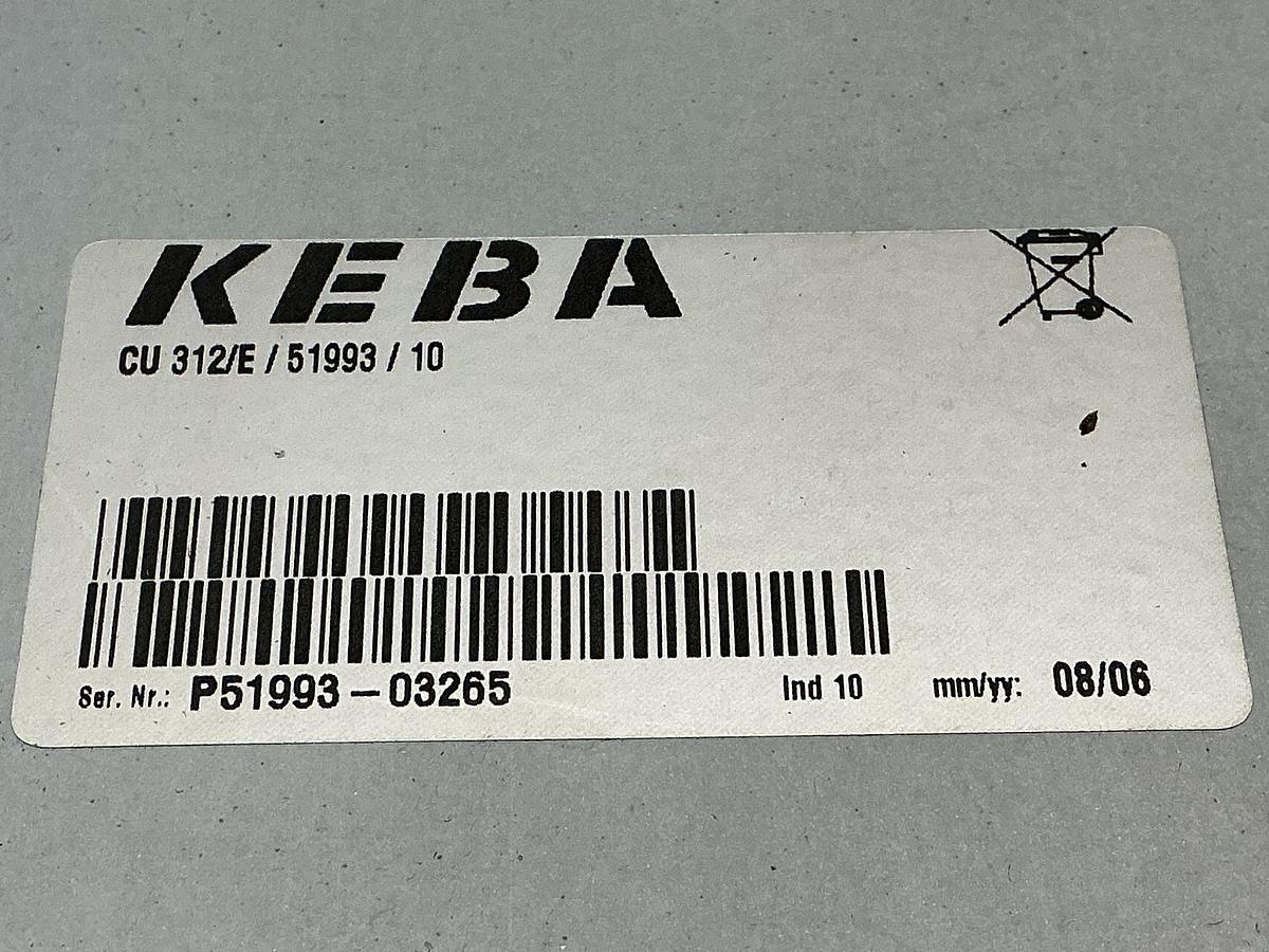 Used KEBA CU 312/E/51993/10