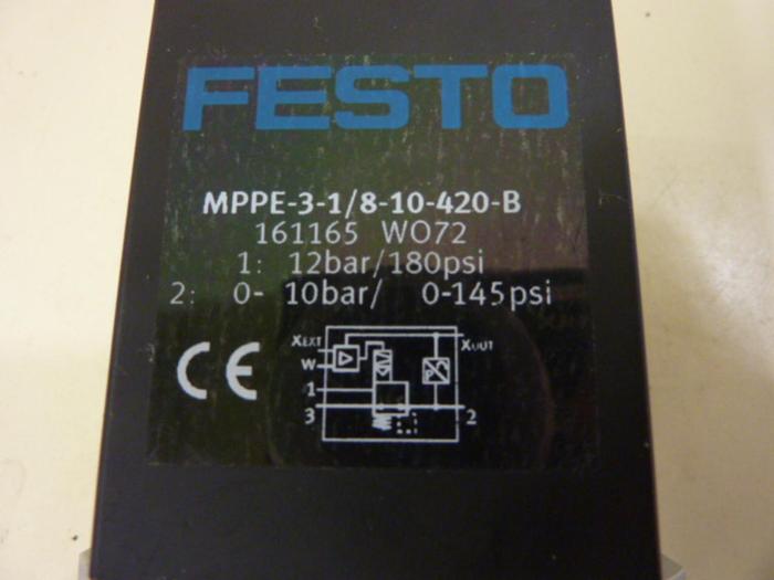 Used FESTO Proportional Pressure Regulator MPPE-3-1/8-10-420-B #64055