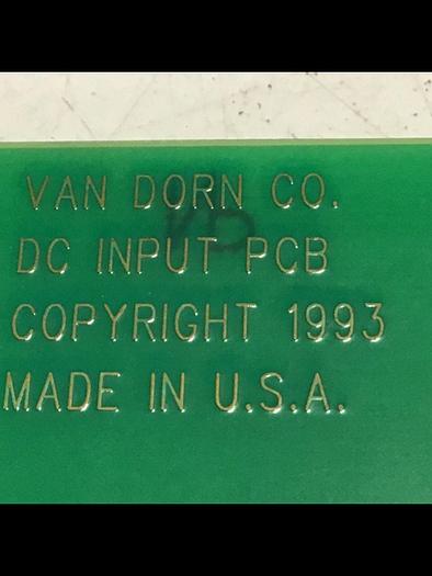 Used VAN DORN DC Input Board 330037 PC330-037 Used
