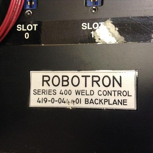 Used ROBOTRON 4 Slot Backplane Rack 419-0-0444-01 #73851