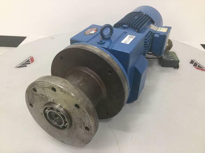 Used FLENDER 3 HP Gearmotor DF68A100L4L16 Used