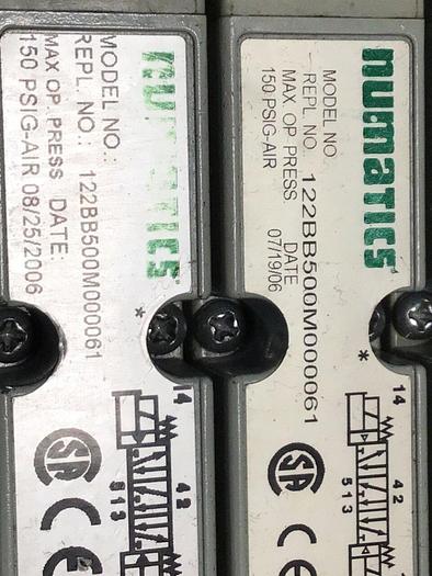 Used NUMATICS Flexiblok Manifold & Valves 123BA4Z2MN00061 #118814