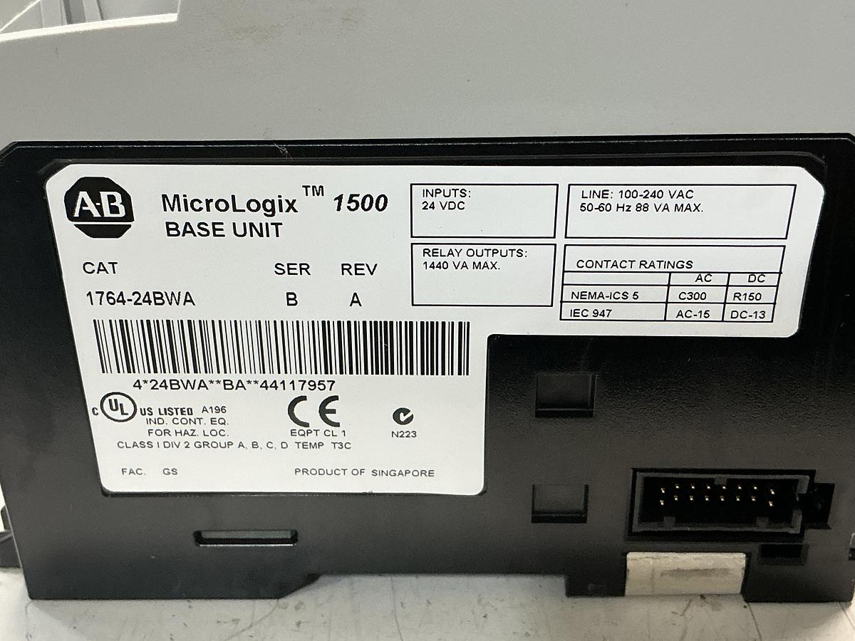 Used ALLEN BRADLEY 1764-24BWA SER B