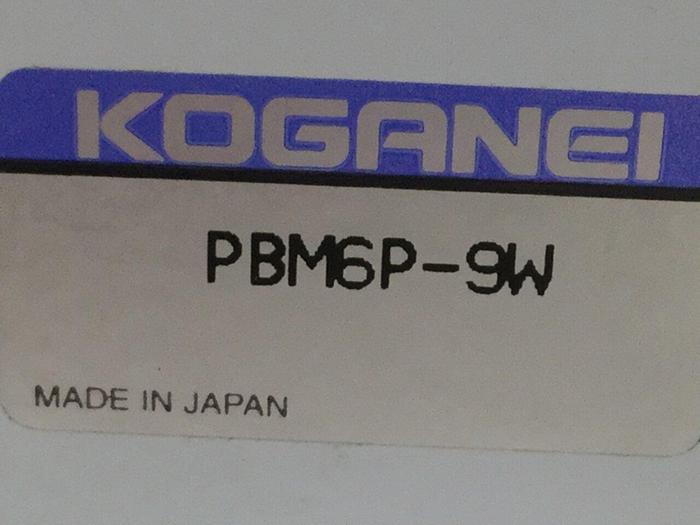 Used KOGANEI Manifold w/ Valves PBM6P-9W #104822