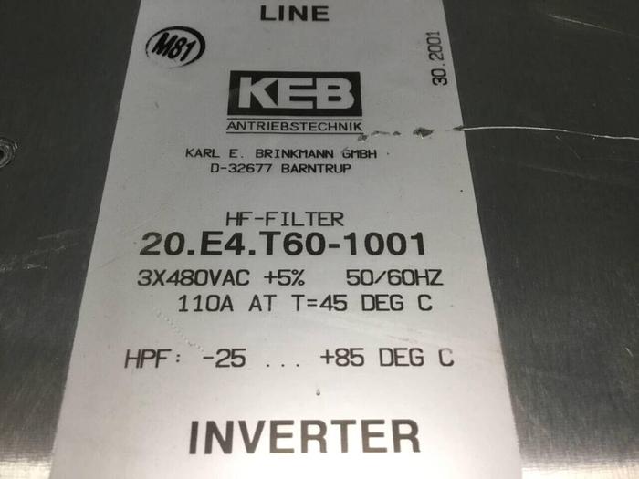 Used KEB Inverter 20.E4.T60-1001 Used