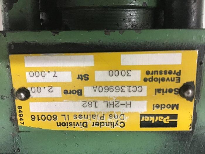 Used PARKER Injection Sled Cylinder H-2HL 182 #130407