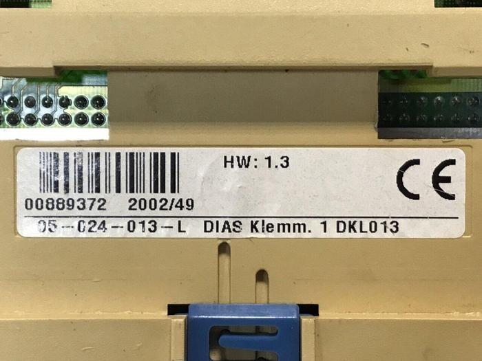 Used SIGMATEK Terminal Base Module DKL013 05-024-013-L #133325