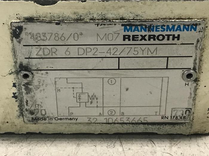 Used MANNESMANN REXROTH ZDR 6 DP2-42/75YM