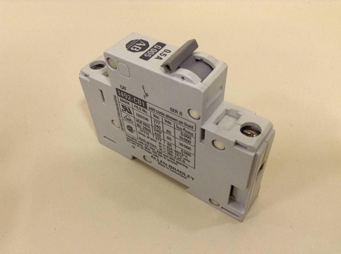 Used ALLEN BRADLEY 0.5 Amps Circuit Breaker 1492-CB1/G005 SER B #79616