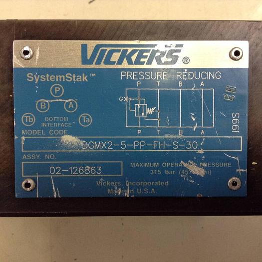 Used VICKERS Pressure Reducing Valve DGMX25PPFHS30 #97667