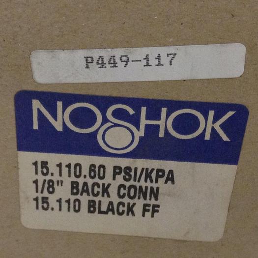 NOSHOK Pressure Gauge 15.110.60PSI/KPA #83883