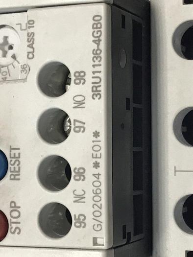 Used SIEMENS Overload Relay 3RU1136-4GB0 #124387