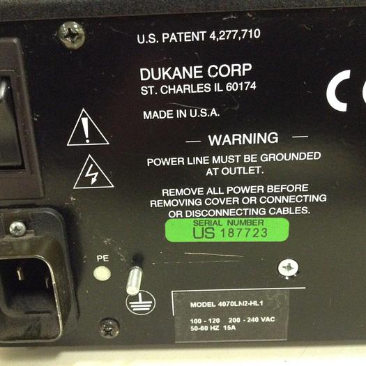 Used DUKANE Dynamic Process Controller 4070LN2-HL1 Used