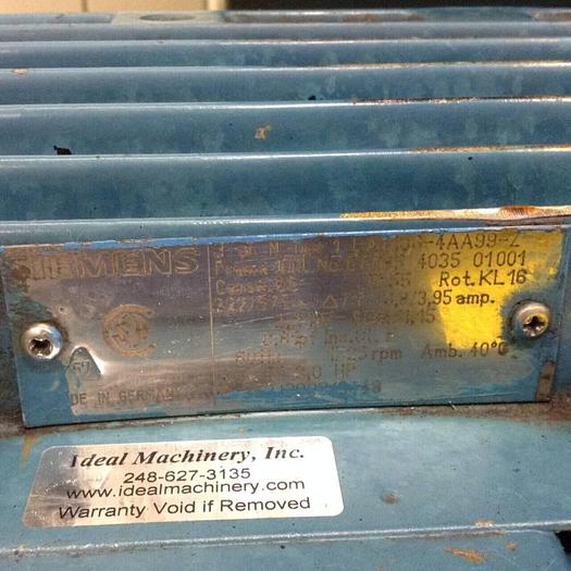 Used NELMOR 3 HP Grinder / Granulator G810LS 3 HP USED