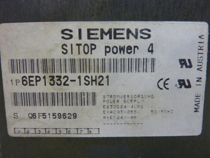 Used SIEMENS Power Supply 6EP1 332-1SH21 #64496