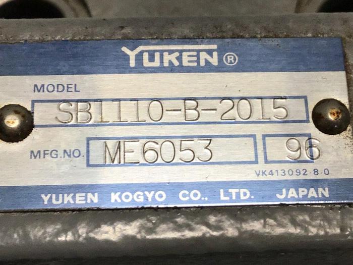 Used YUKEN Relief Valve SB1110-B-2015 Used