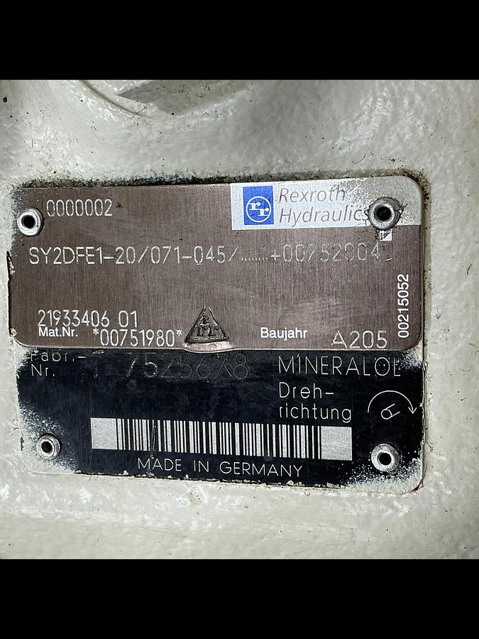 Used Rexroth  SY2DFE1-20/071-045/00751975+00752004