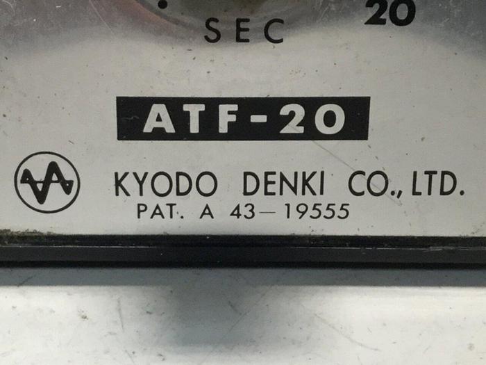 Used KYODO DENKI Off Delay Timer ATF-20 #109193