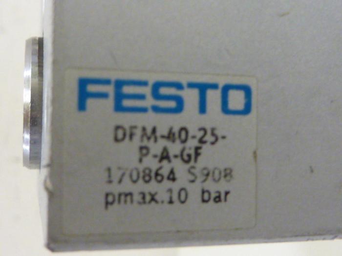 Used FESTO Pneumatic Cylinder DFM-40-25-P-A-GF #57327