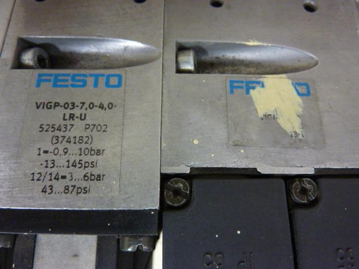 Used FESTO Control Block w/ Valves IFB8-03 #52789